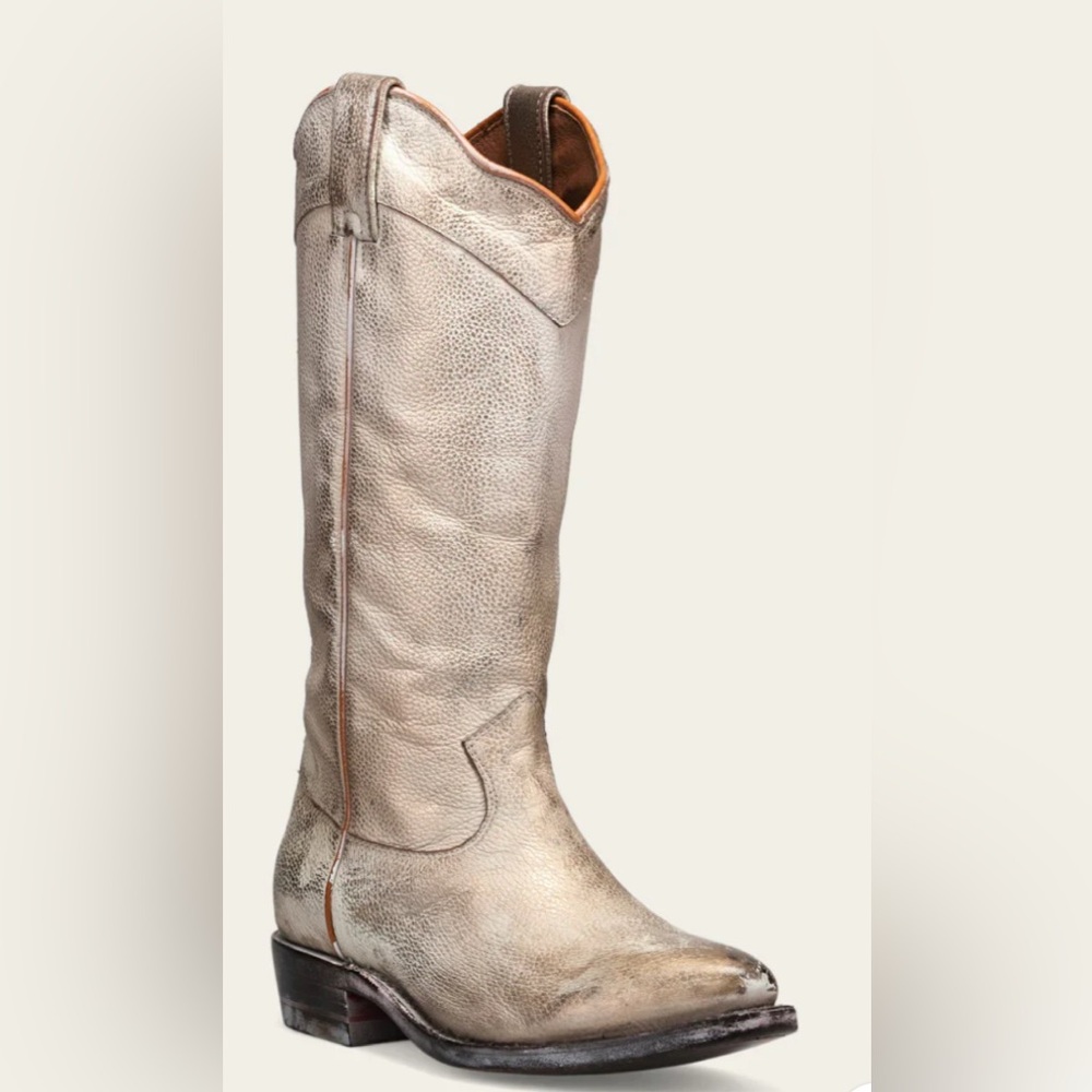 Frye Billy Daisy Gold Western Boots 6.5